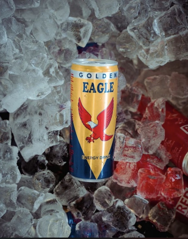 Golden Eagle Energy Drink on ice